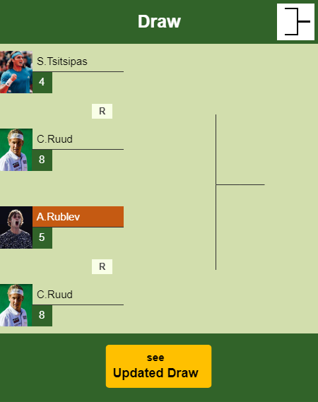 Andrey Rublev Draw info