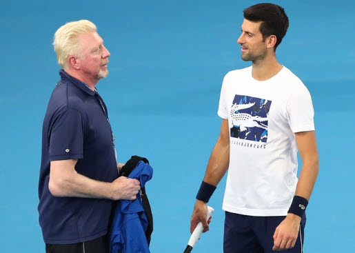 Boris Becker And Novak Djokovic