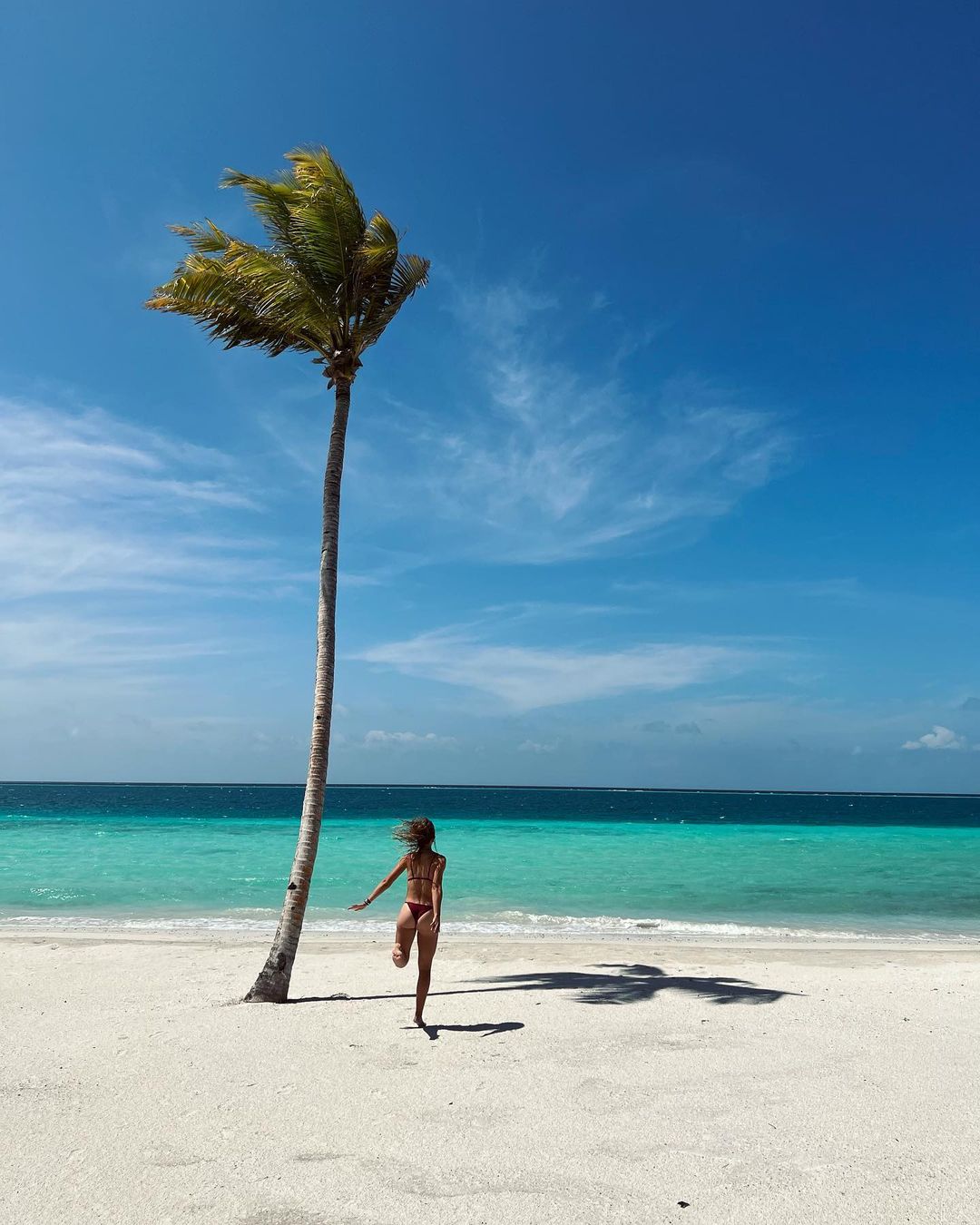 Paula Badosa In A Bikini At The Beach At The Maldives