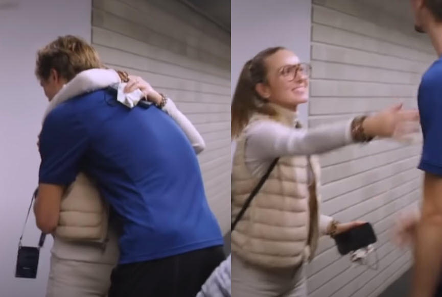 Sascha Zverev And Jelena Djokovic Sascha Zverev And Jelena Djokovic