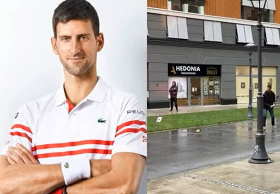 Djokovic Playing Tennis In The Street Djokovic Playing Tennis In The Street
