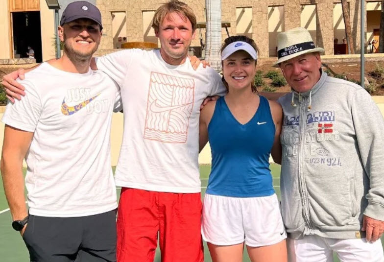 Elina Svitolina With Coaching Team