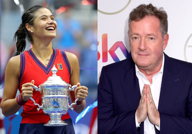Emma Raducanu And Piers Morgan Emma Raducanu And Piers Morgan