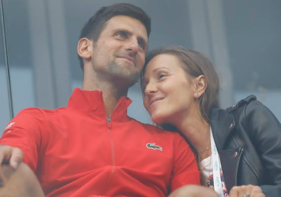 Novak Djokovic And His Wife Jelena Novak Djokovic And His Wife Jelena