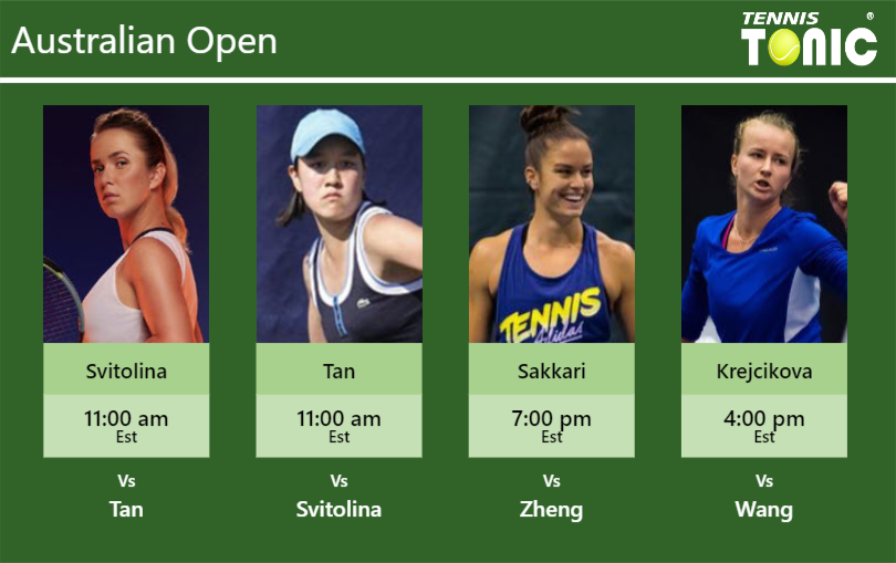 PREDICTION, PREVIEW, H2H: Svitolina, Tan, Sakkari And Krejcikova To ...