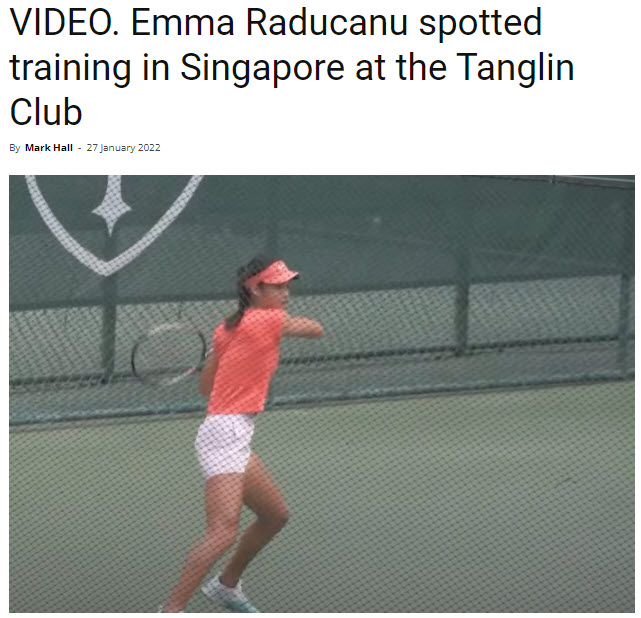 Emma Raducanu Singapore
