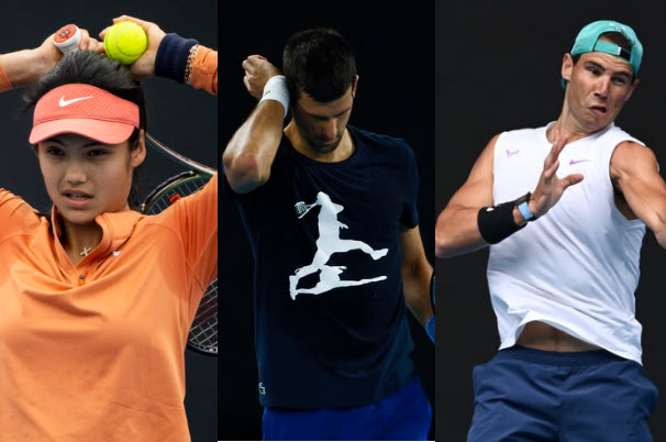 Raducanu Djokovic Nadal