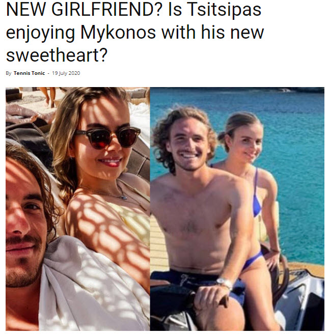 Stefanos Tsitsipas And His Girlfriend