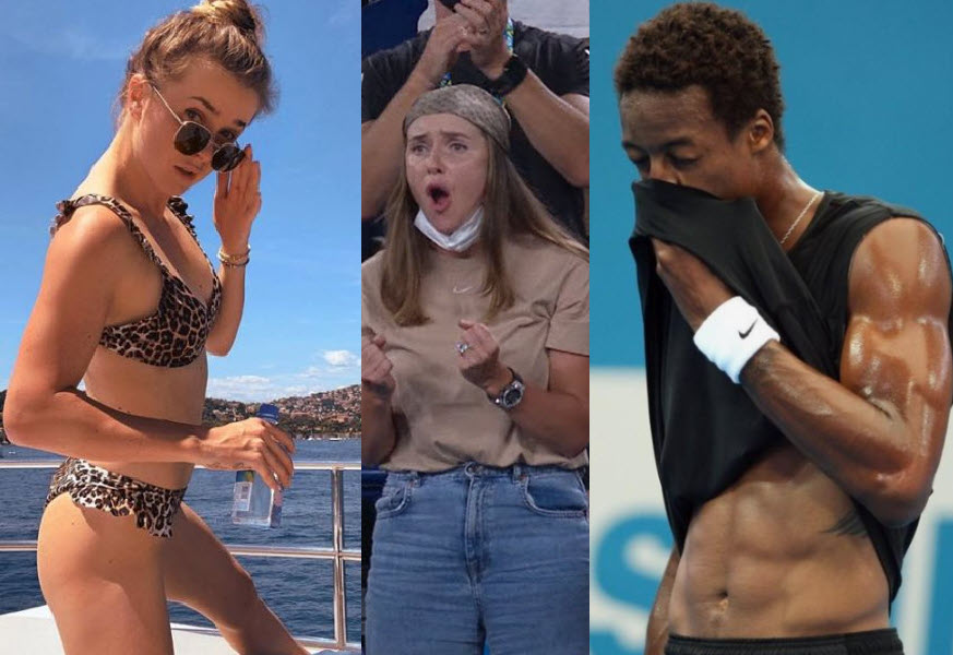 Svitolina During Monfils Match Vs Berrettini Svitolina During Monfils Match Vs Berrettini