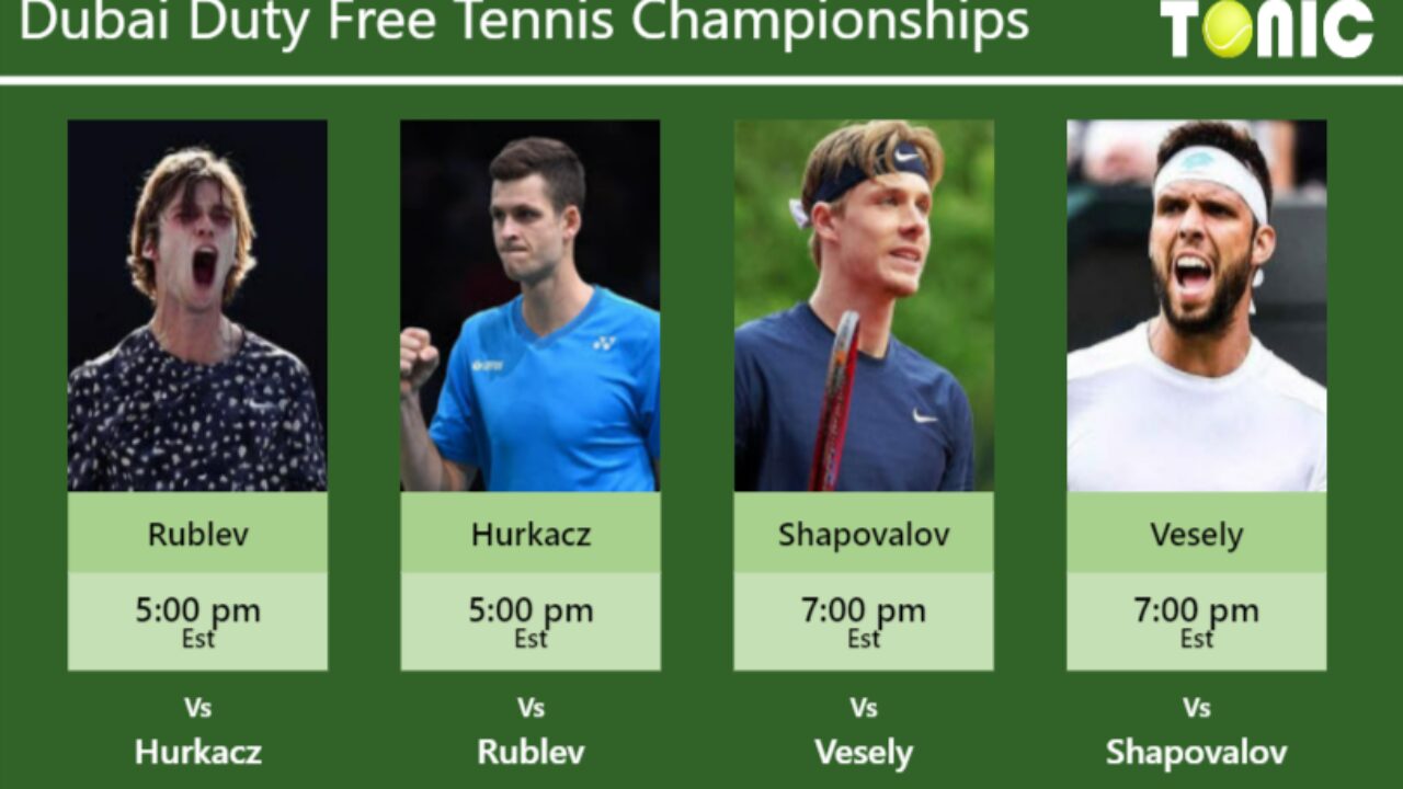 Schedule - Dubai Duty Free Tennis Championships