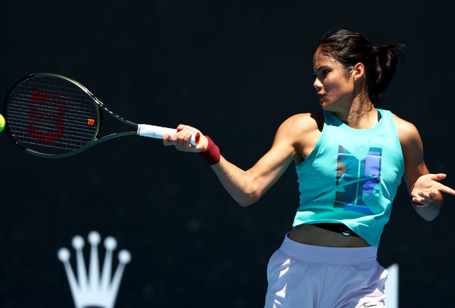 Emma Raducanu Playing Tennis