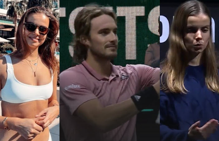 Stefanos Tsitsipas And Girlfriend Theodora Petalas Stefanos Tsitsipas And Girlfriend Theodora Petalas