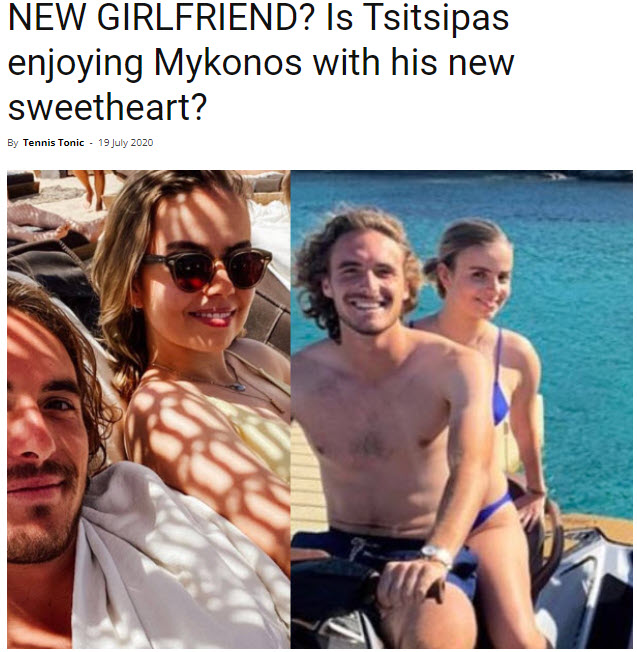 Stefanos Tsitsipas And His Girlfriend