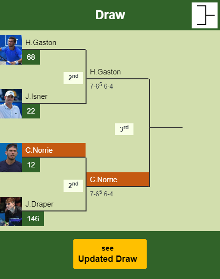 Cameron Norrie Draw info