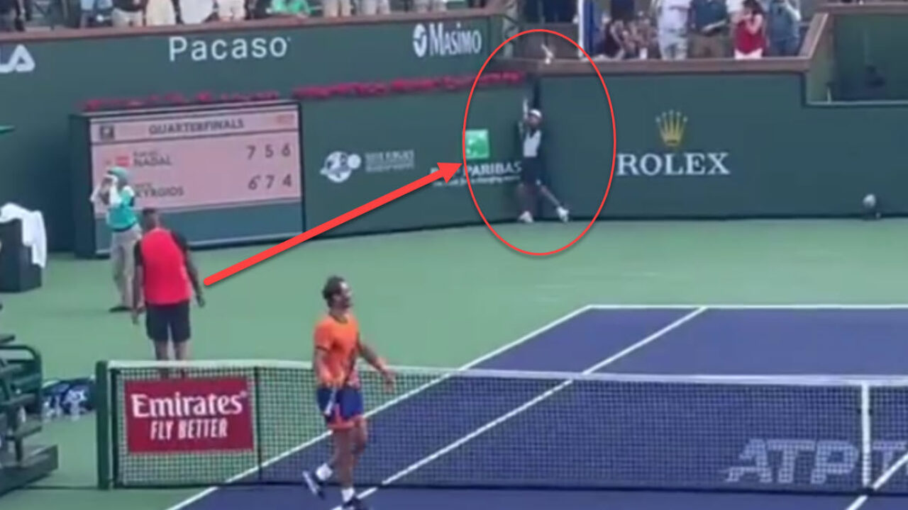 VIDEO Kyrgios almost hits a ballboy in Indian Wells after losing to Nadal - Tennis Tonic