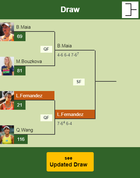 Leylah Annie Fernandez Draw info