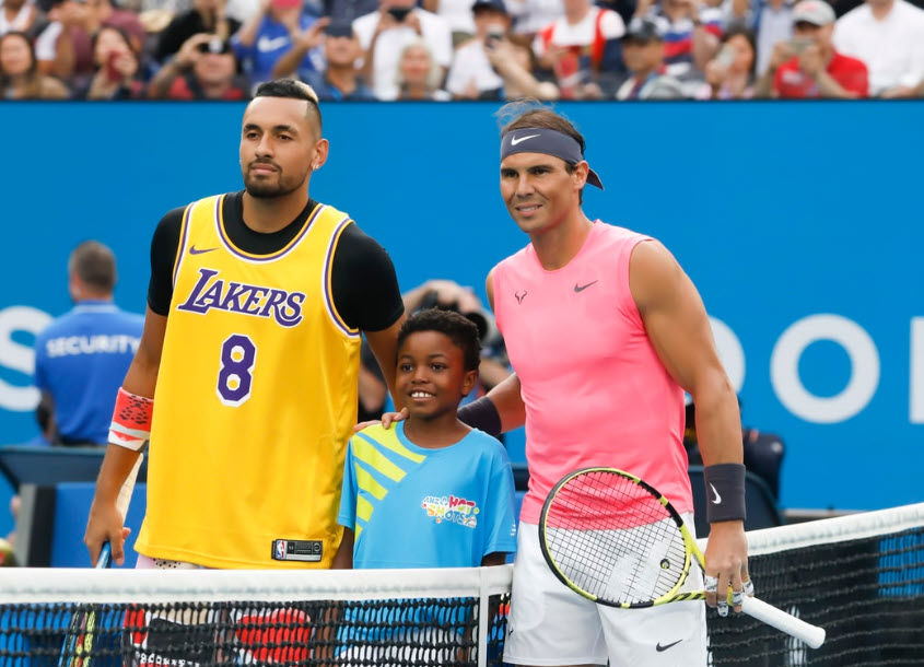 Rafael Nadal And Nick Kyrgios Rafael Nadal And Nick Kyrgios