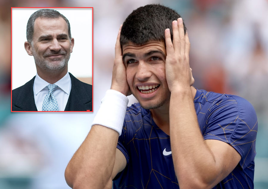 Carlos Alcaraz And The King Of Spain Carlos Alcaraz And The King Of Spain