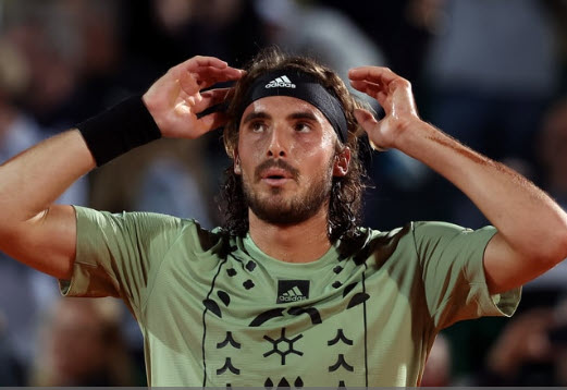 Stefanos Tsitsipas In Monte Carlo