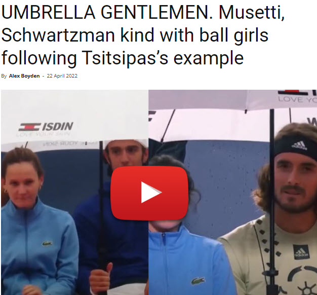 Umbrella Tsitsipas