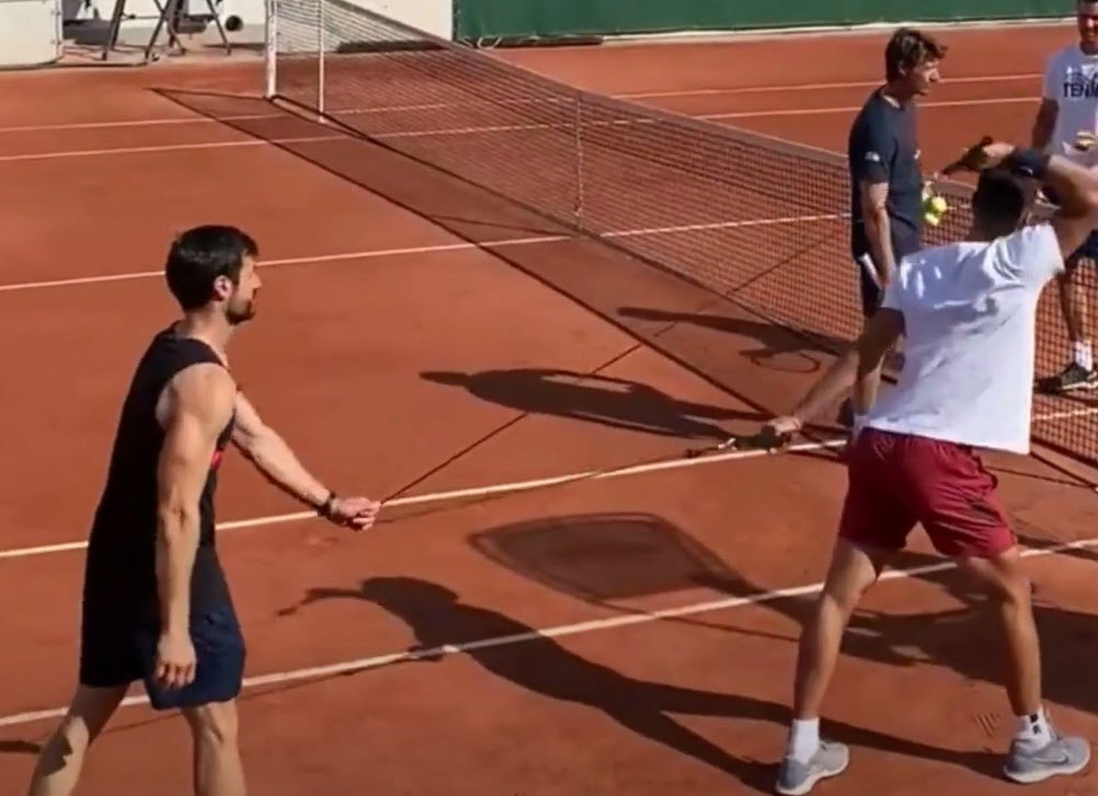 Carlos Alcaraz Training In Paris Carlos Alcaraz Training In Paris