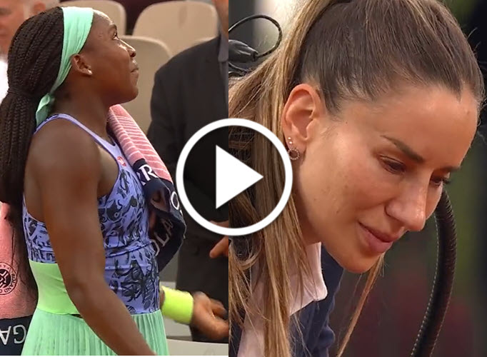 Coco Gauff And Umpire Coco Gauff And Umpire