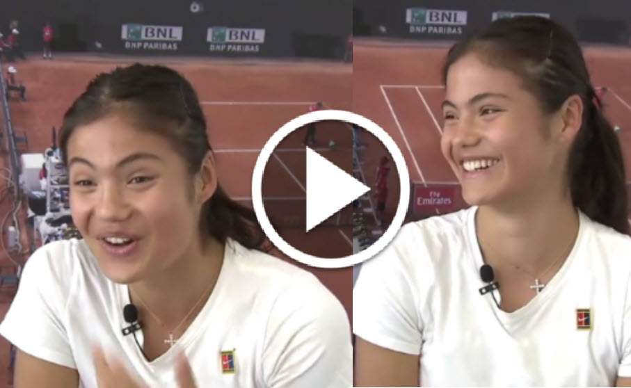Emma Raducanu Swears On Camera In Rome