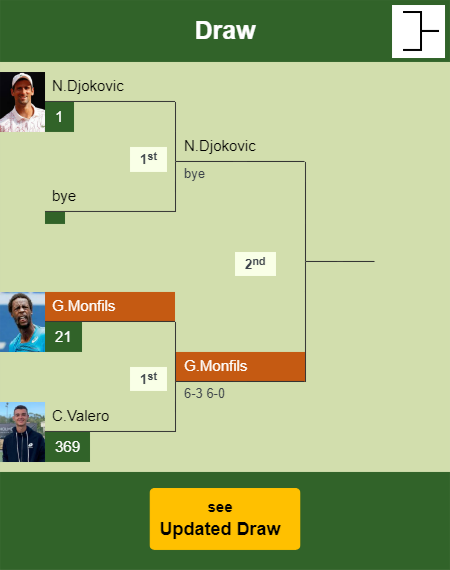 Gael Monfils Draw info