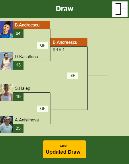 Bianca Vanessa Andreescu Draw info