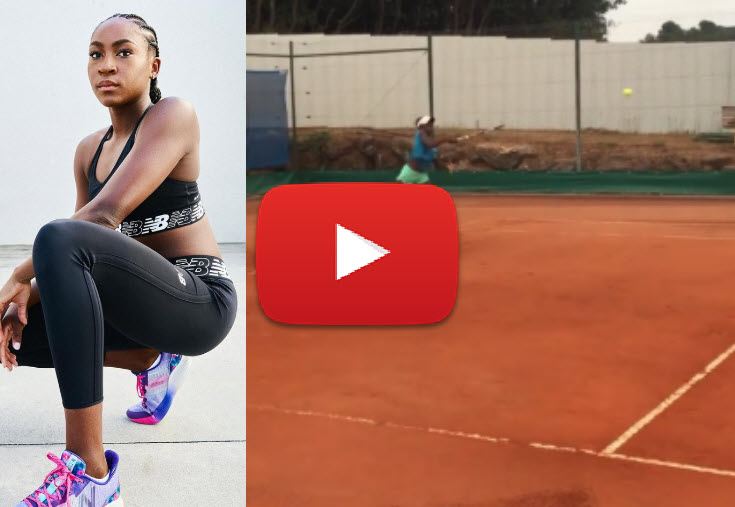 Coco Gauff Training Coco Gauff Training