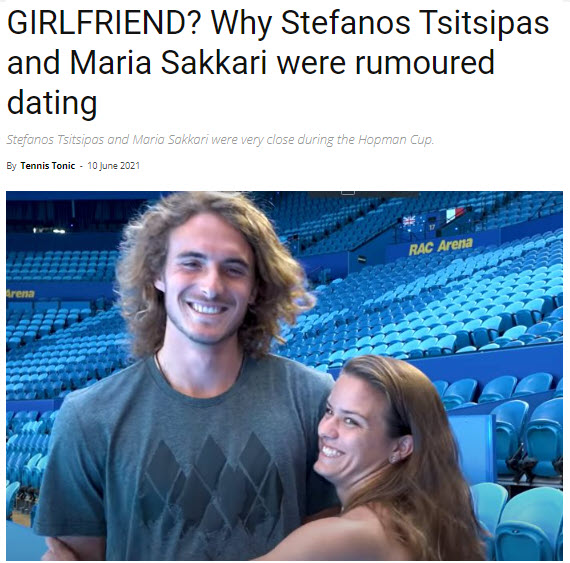 Stefanos Tsitsipas And Maria Sakkari