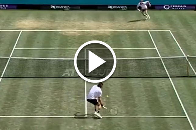 Stefanos Tsitsipas Shows Great Touch On Grass