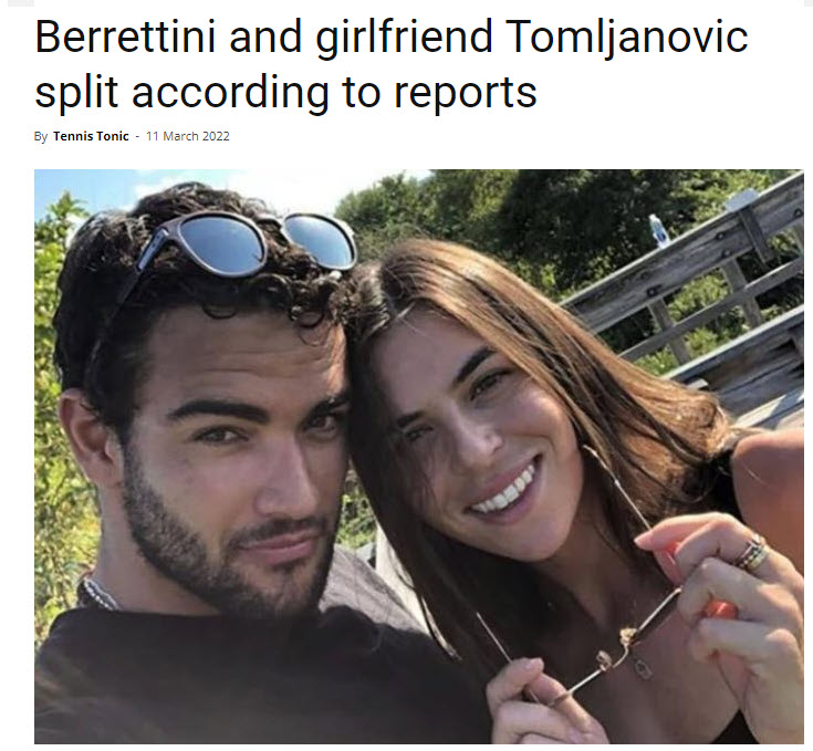 Matteo Berrettini And Girlfriend