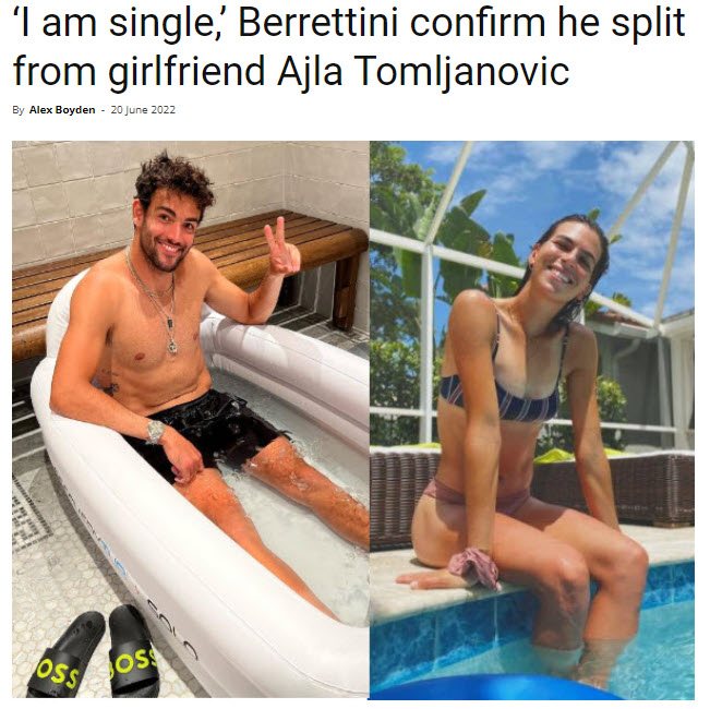 Berrettini On Being Single