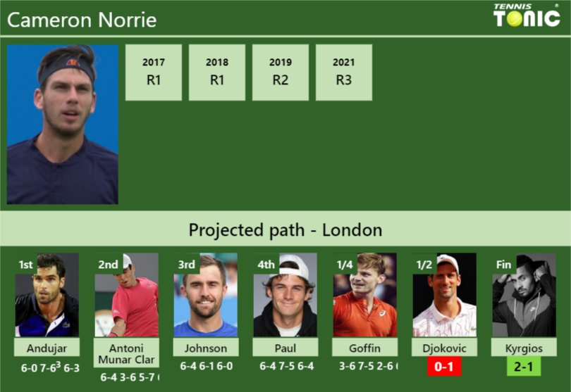 Cameron Norrie Stats info