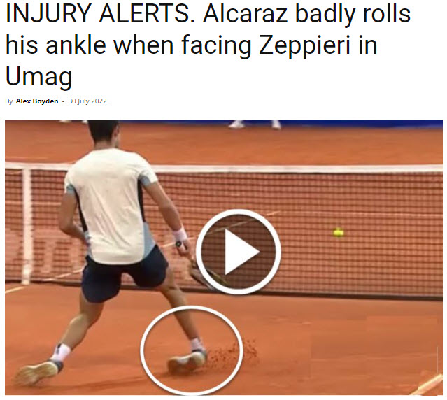 Carlos Alcaraz Ankle Injury
