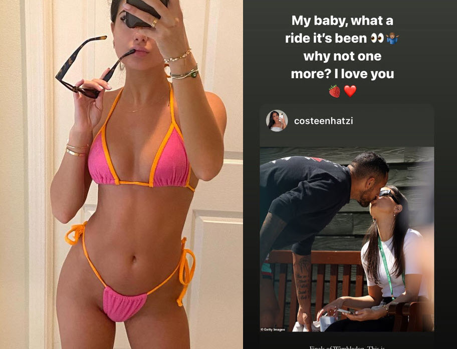 Kyrgios And Girlfriend Costeen Hatzi