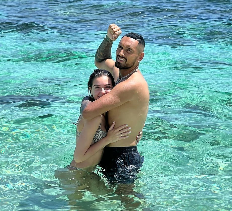 Kyrgios And His Girlfriend Costeen Hatzi In A Bikini