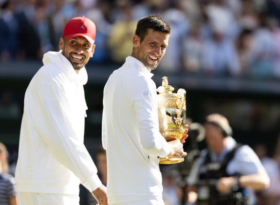Nick Kyrgios And Novak Djokovic