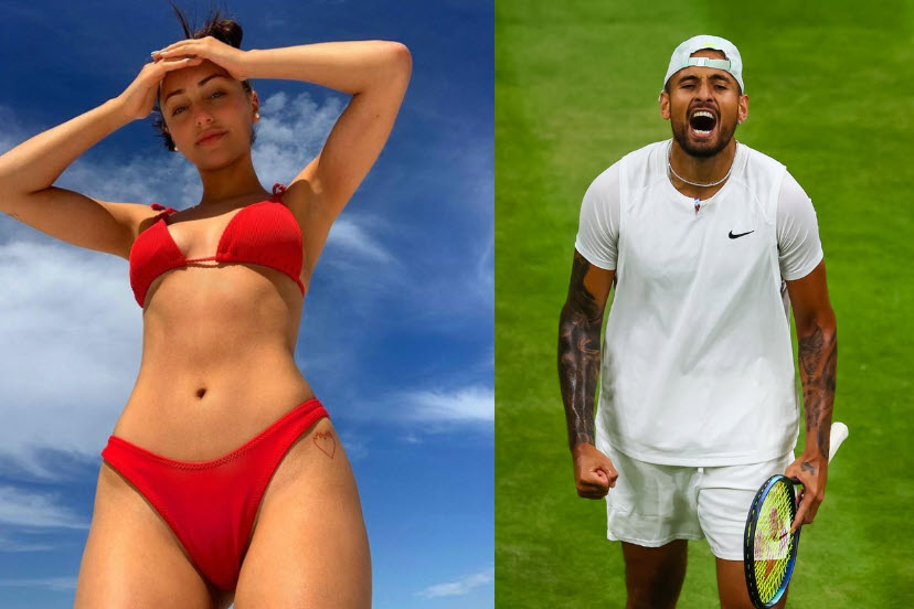 Nick Kyrgios And Former Girlfriend Chiara Passari In Red Bikini