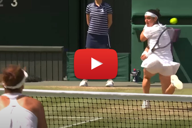 Ons Jabeur Strikes An Impossible Passing Shot