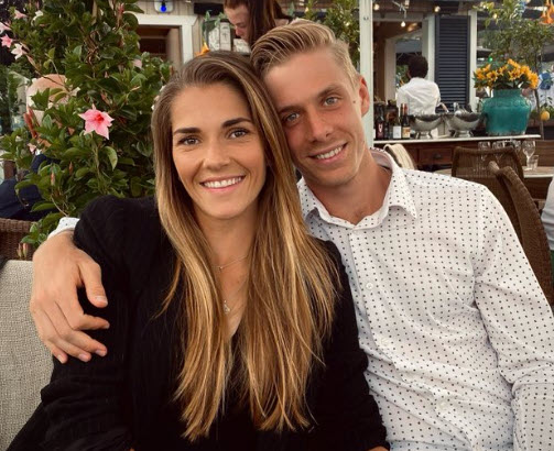 Shapovalov And His Girlfriend