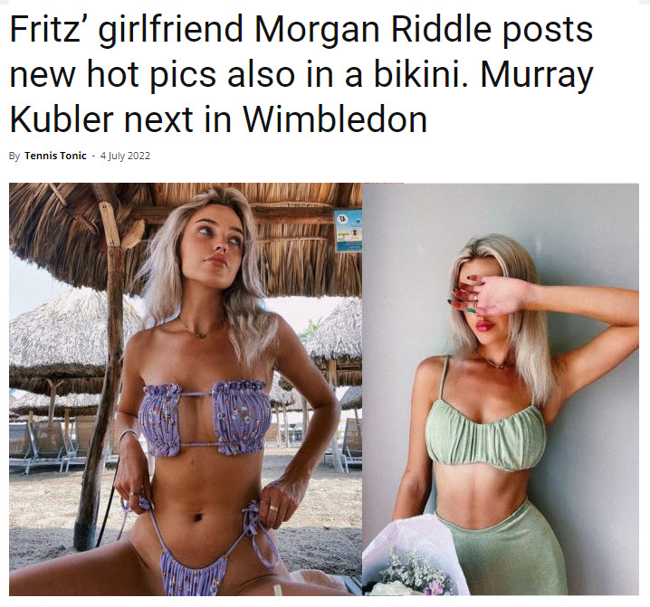 Taylor Fritz Girlfriend Posing On A Bikini