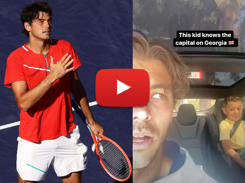 Taylor Fritz shares lovely video with his son Jordan - Tennis Tonic News, Predictions, H2H, Live Scores, stats