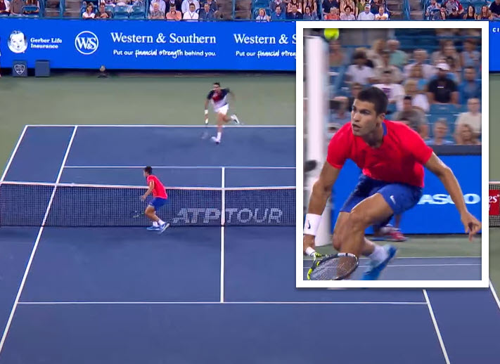 Alcaraz Incredible Volley Cilic Alcaraz Incredible Volley Cilic