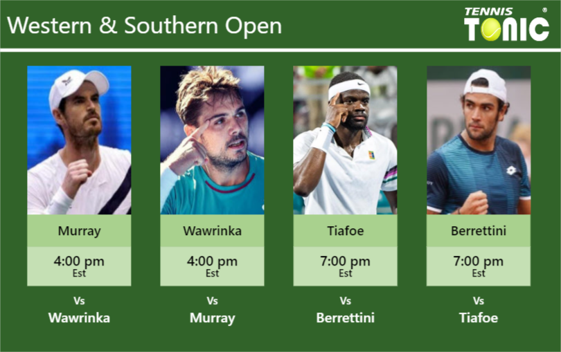 Andy Murray Stan Wawrinka Frances Tiafoe Matteo Berrettini Stats Info Ezvbomjrpm Andy Murray-Stan Wawrinka-Frances Tiafoe-Matteo Berrettini Stats info