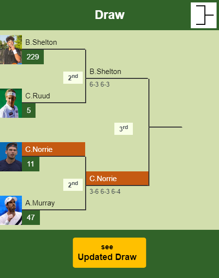 Cameron Norrie Draw info