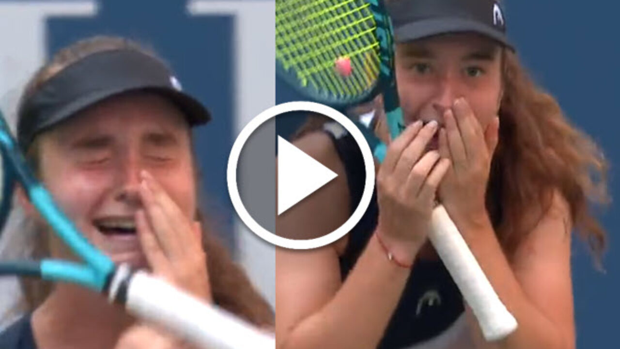 Overwhelmed Snigur in tears after upsetting Simona Halep in the US Open 1st round - Tennis Tonic