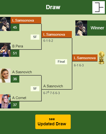 Liudmila Samsonova Draw info