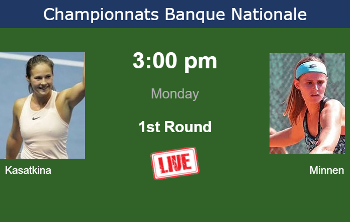 Monday Live Streaming Daria Kasatkina vs Greetje Minnen